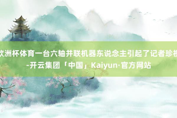 欧洲杯体育一台六轴并联机器东说念主引起了记者珍视-开云集团「中国」Kaiyun·官方网站