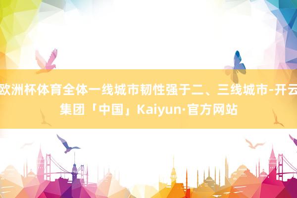 欧洲杯体育全体一线城市韧性强于二、三线城市-开云集团「中国」Kaiyun·官方网站