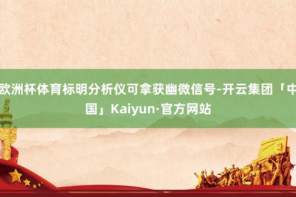 欧洲杯体育标明分析仪可拿获幽微信号-开云集团「中国」Kaiy