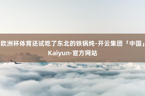 欧洲杯体育还试吃了东北的铁锅炖-开云集团「中国」Kaiyun