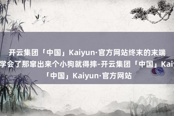 开云集团「中国」Kaiyun·官方网站终末的末端即是红灯石头