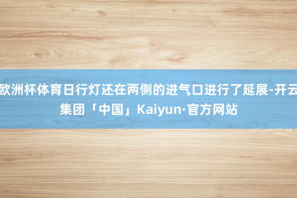 欧洲杯体育日行灯还在两侧的进气口进行了延展-开云集团「中国」
