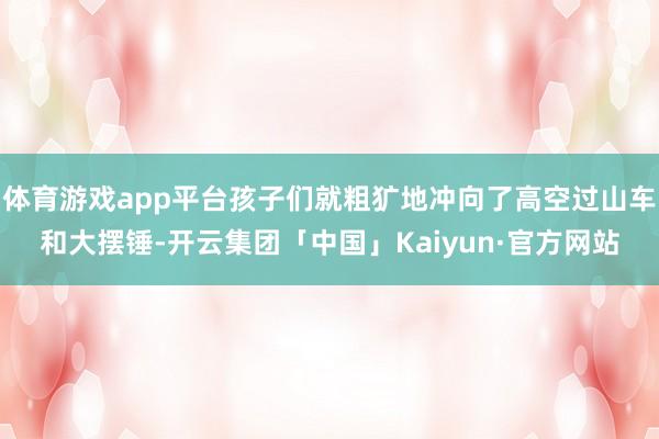 体育游戏app平台孩子们就粗犷地冲向了高空过山车和大摆锤-开