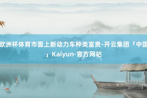 欧洲杯体育市面上新动力车种类富贵-开云集团「中国」Kaiyun·官方网站