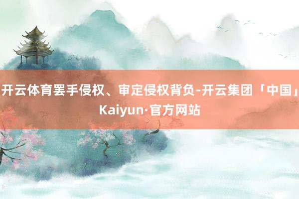 开云体育罢手侵权、审定侵权背负-开云集团「中国」Kaiyun
