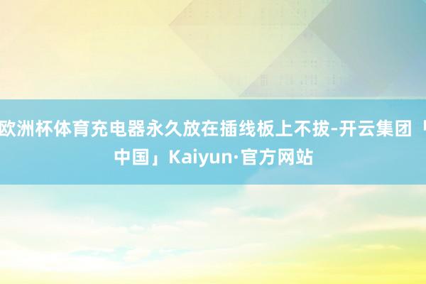 欧洲杯体育充电器永久放在插线板上不拔-开云集团「中国」Kai